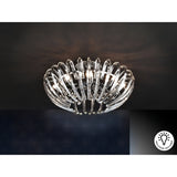 Ariadna 9 Light Crystal Semi-Flush - Chrome