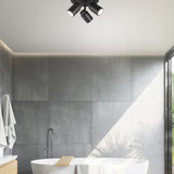 Angelo 3 Light Floodlight – Matt Black