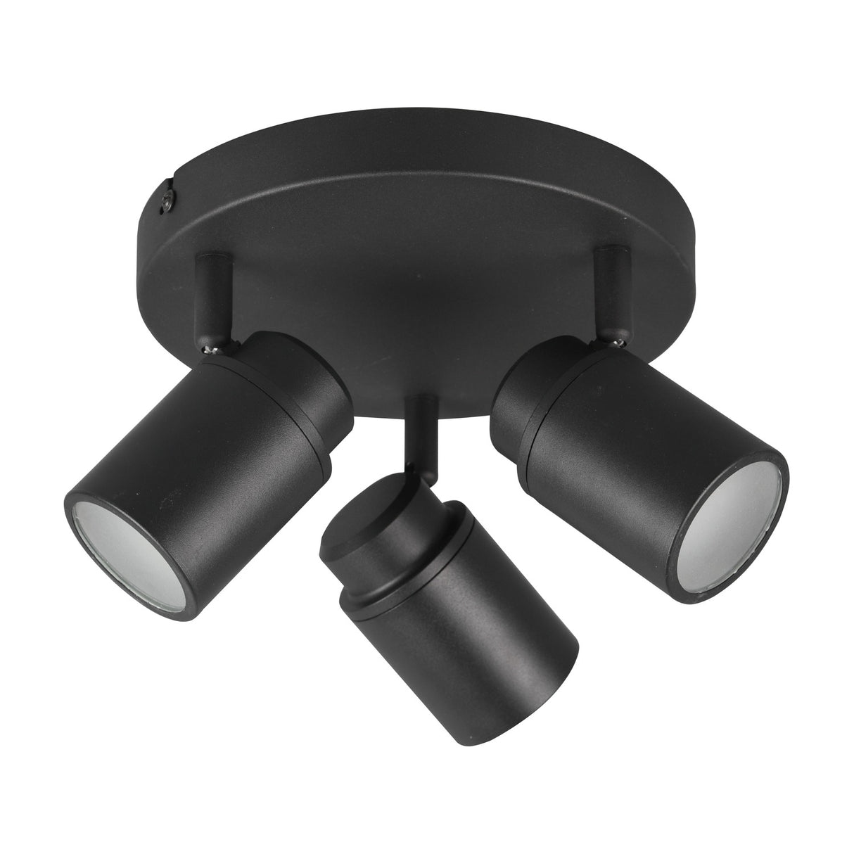 Angelo 3 Light Floodlight – Matt Black