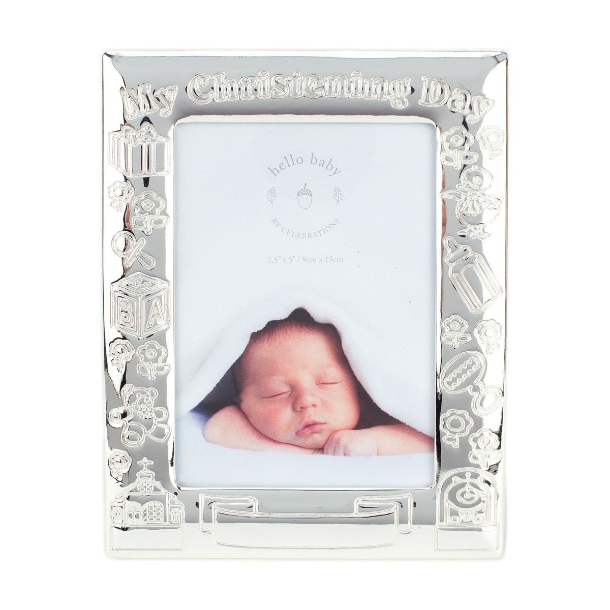 My Christening Day Metal Photo Frame 5 x 3.5in - Silver