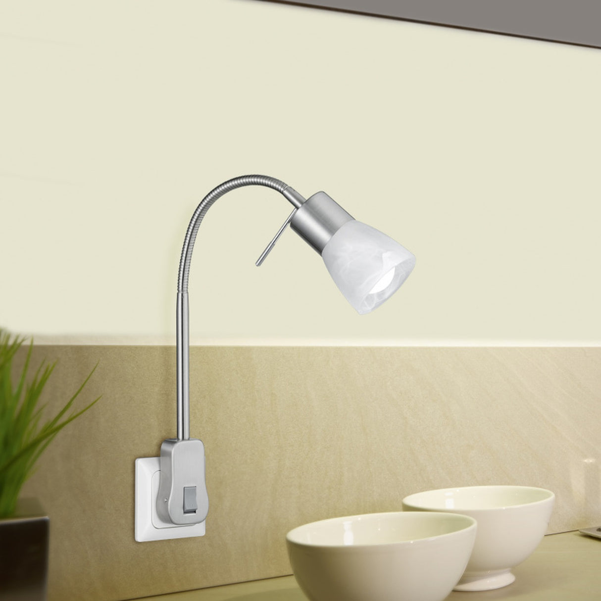 Levisto 7cm LED Spotlight – Satin Nickel
