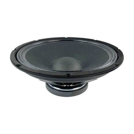 Citronic SUBCASA-15BA 15" sub driver with reinforced paper cone, steel frame basket and exposed magnet, shown side-on against a white background.