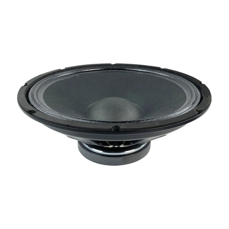 Citronic SUBCASA-15B 15-inch sub driver with reinforced paper cone and steel frame basket, shown at an angle on a plain white background.