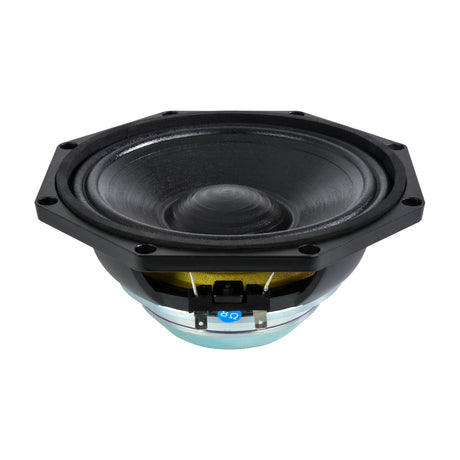 Citronic LF-C-208 8" neodymium woofer driver with black octagonal aluminium basket, reinforced paper cone and exposed magnet assembly on a white background.