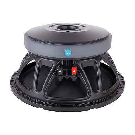 Citronic LFCORVA-12SA 12" subwoofer driver with black steel basket, dark dust cap, and dual red/black terminal connectors, shown on a white background.