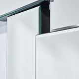 Close-up of two overlapping panel edges, one standing noticeably further forward from the wall than the other.