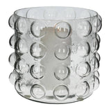 Bobble Small Glass Candle Holder - Clear