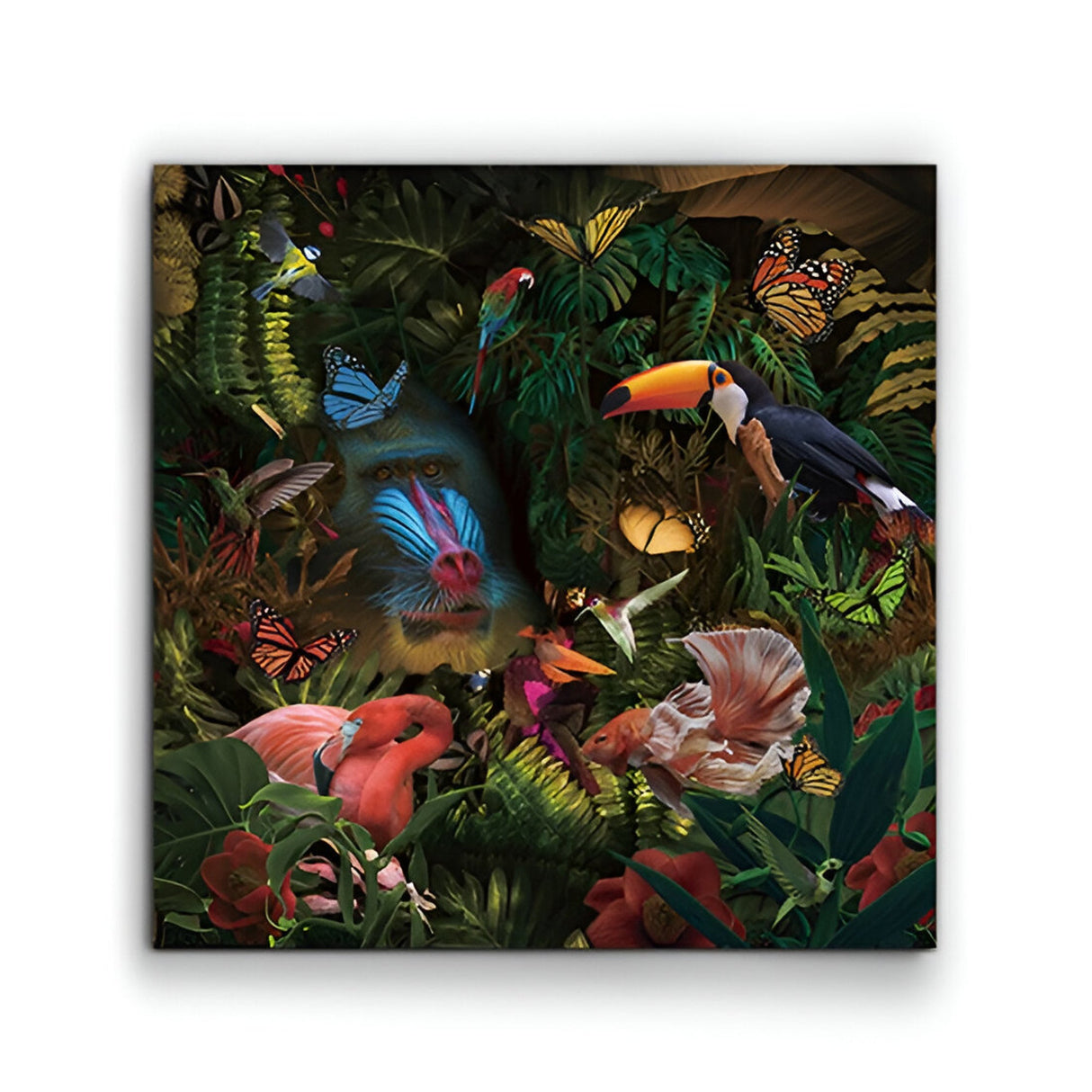 Selvatica Jungle Wildlife Fantasy Photography Print – 100x100cm