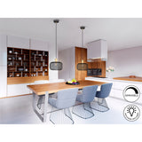 Osiris 1 Light Pendant - Black