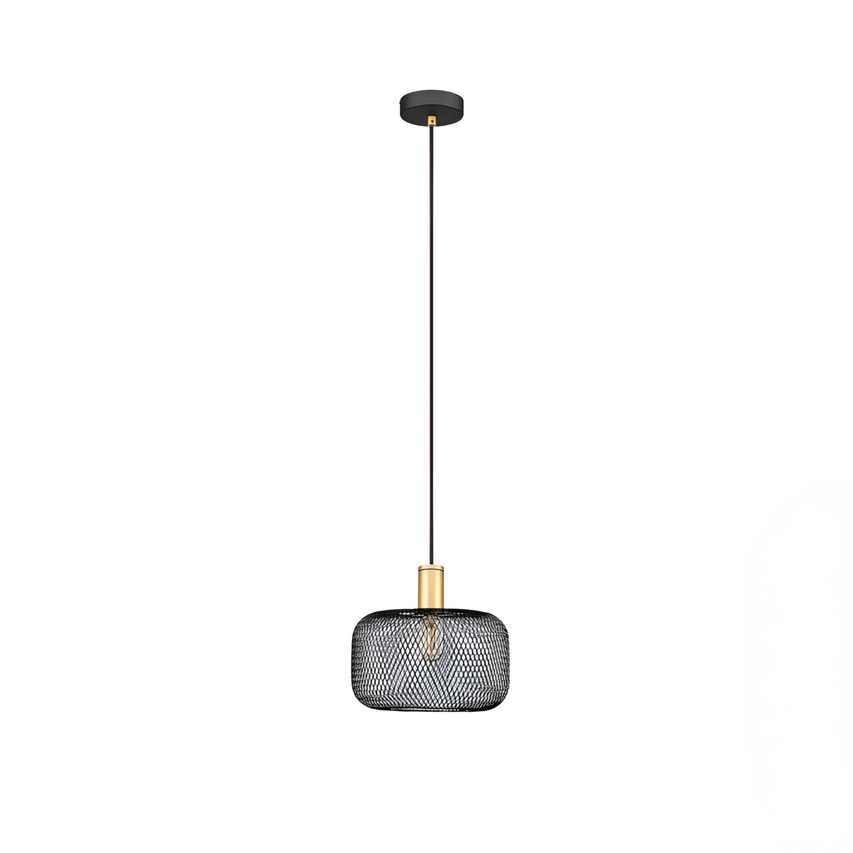 Osiris 1 Light Pendant - Black