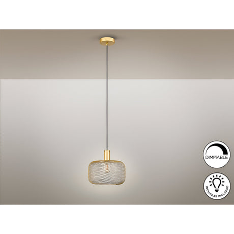 Osiris 1 Light Pendant - Gold