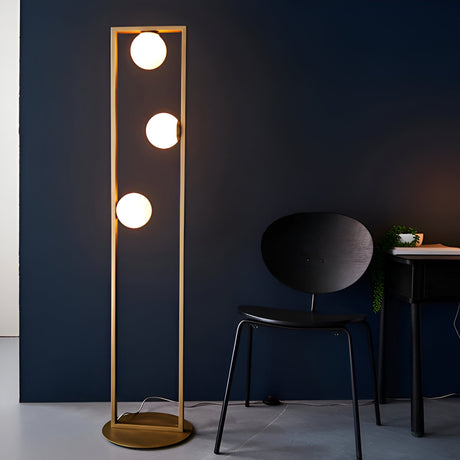 Cranford 3 Light Floor Lamp - Brushed Gold