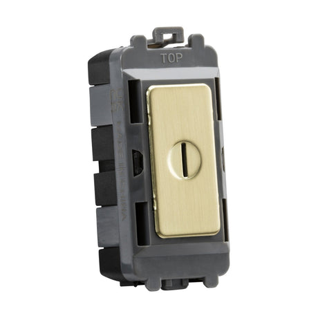 20AX DP key module - brushed brass