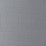 Close-up of charcoal linen-mix fabric shade texture from the Endon Brenley V2 6 Light Pendant in nickel and chrome.