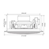 Adastra CC8V 100V 8 Inch 2-Way Ceiling Speaker