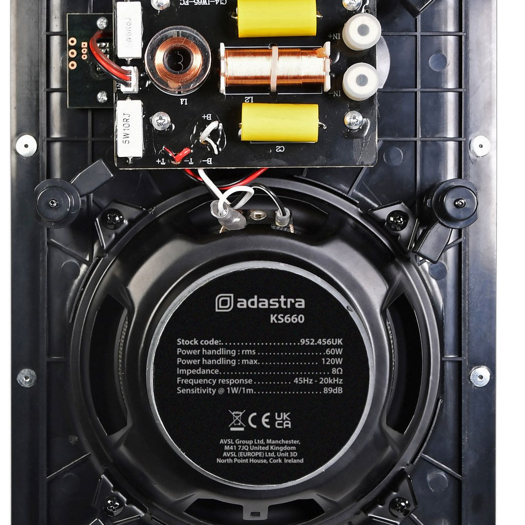 Adastra KS660 6.5" 60W In-wall Speaker