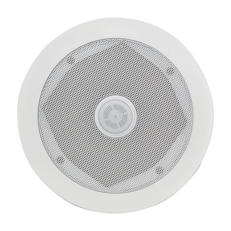 Adastra C5D 13cm 2-way ceiling speaker with round white grille, centre tweeter and mounting frame, shown on a plain white background.