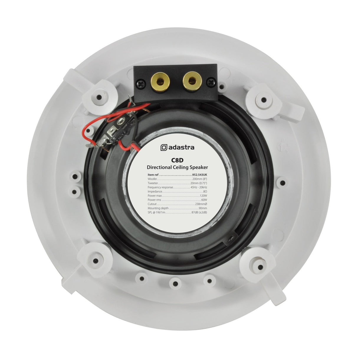 Adastra C8D 8" Ceiling Speaker with Directional Tweeter