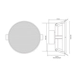 Adastra SL3 3" Slimline Ceiling Speakers (Pair)