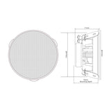 Adastra SL4 Slimline 4" Ceiling Speakers (Pair)