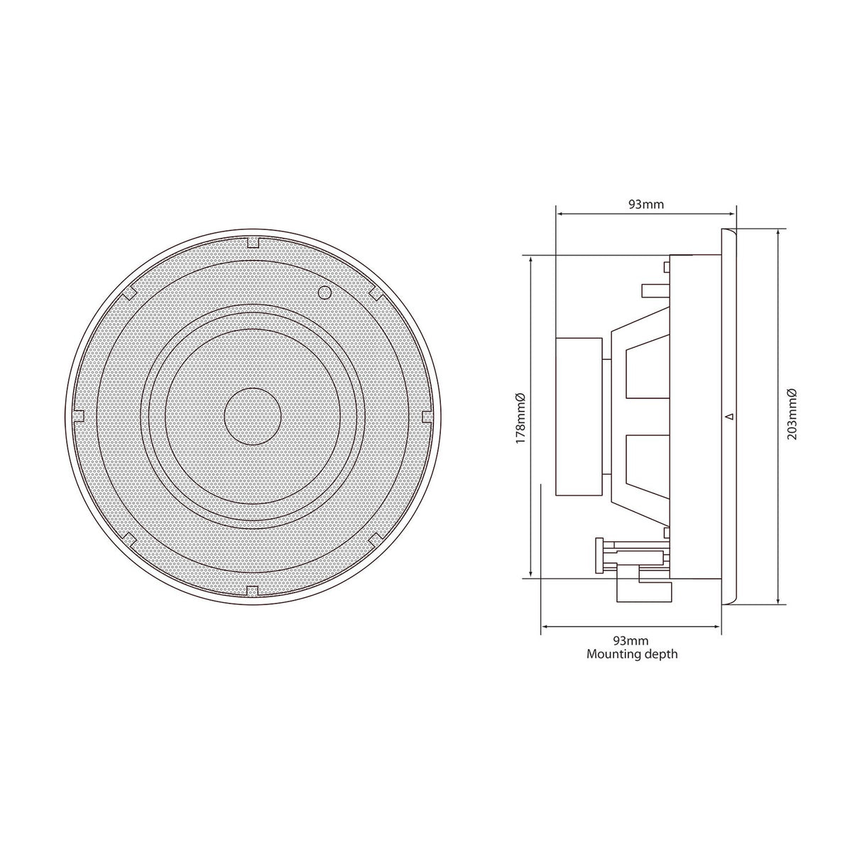 Adastra SL5 Slimline 5.25" Ceiling Speakers (Pair)