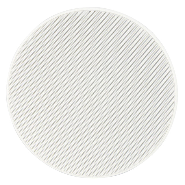 The Adastra SL6 Slimline 6.5" 40W Ceiling Speaker (Pair) features a circular design with a perforated metal grill and incorporates a Mylar tweeter for clear sound quality. Ideal for in-ceiling audio systems, these speakers deliver full-range output while seamlessly blending with the ceiling surface.