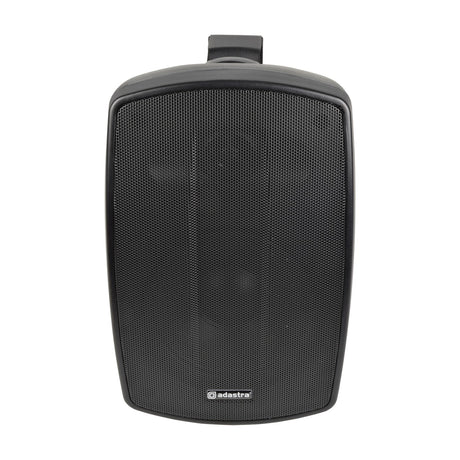 Adastra BH5V-B 100V IP44 background speaker in matt black, with mesh grille and mounting bracket, shown on a plain white background.