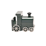 Miniature Steam Train Quartz Metal Mantel Clock - Green