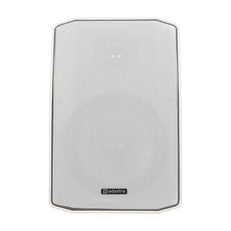 Adastra LX6T-W wall-mounted commercial speaker in white with aluminium grille and moulded ABS cabinet, shown on a plain background.