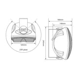 Adastra FC5V-B 100V Weatherproof Background Speaker