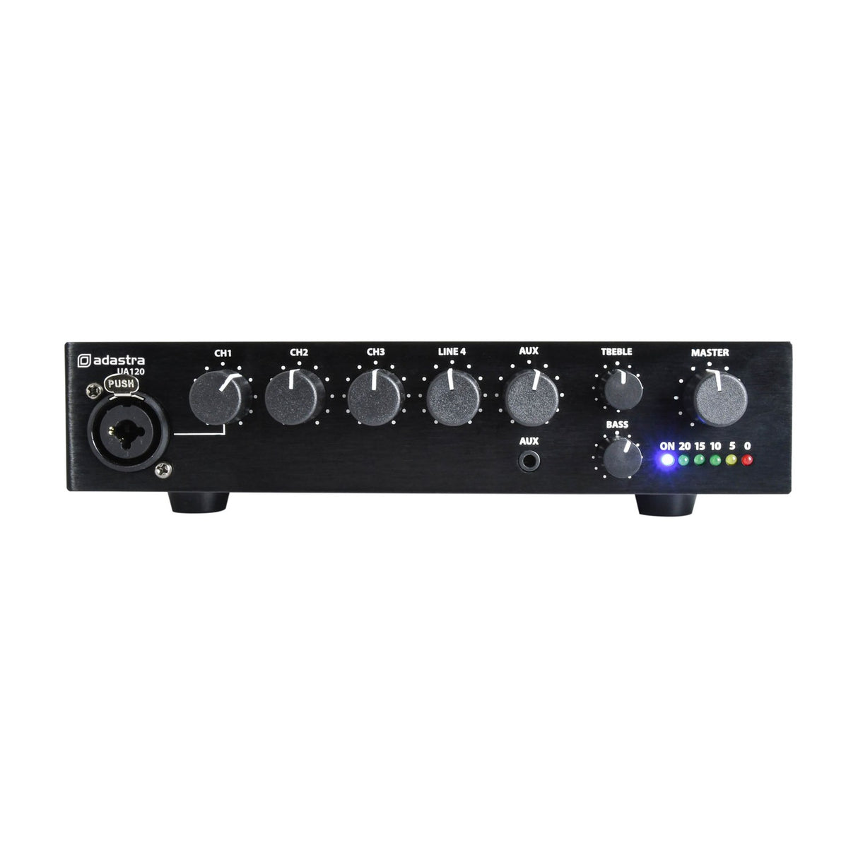 Adastra UA120 Compact 100V 5-Channel Mixer-Amplifier