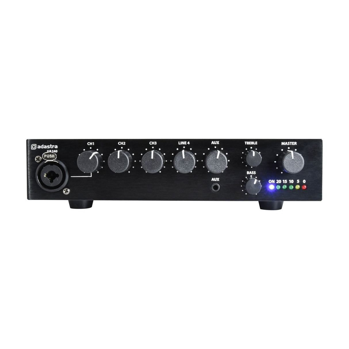 Adastra UA240 Compact 5-Channel 100V Mixer-Amplifier