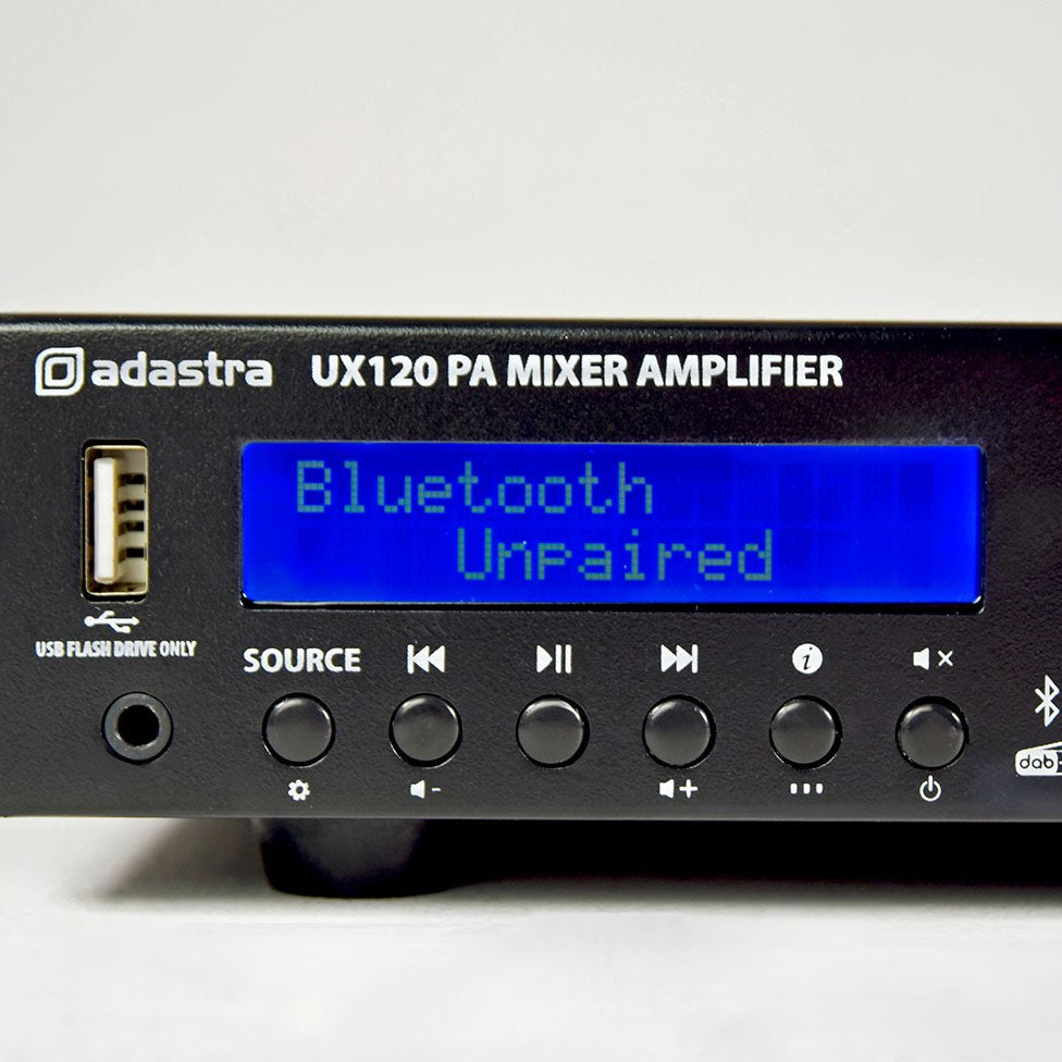 Adastra UX120 Compact 100V Mixer-Amplifier 120W