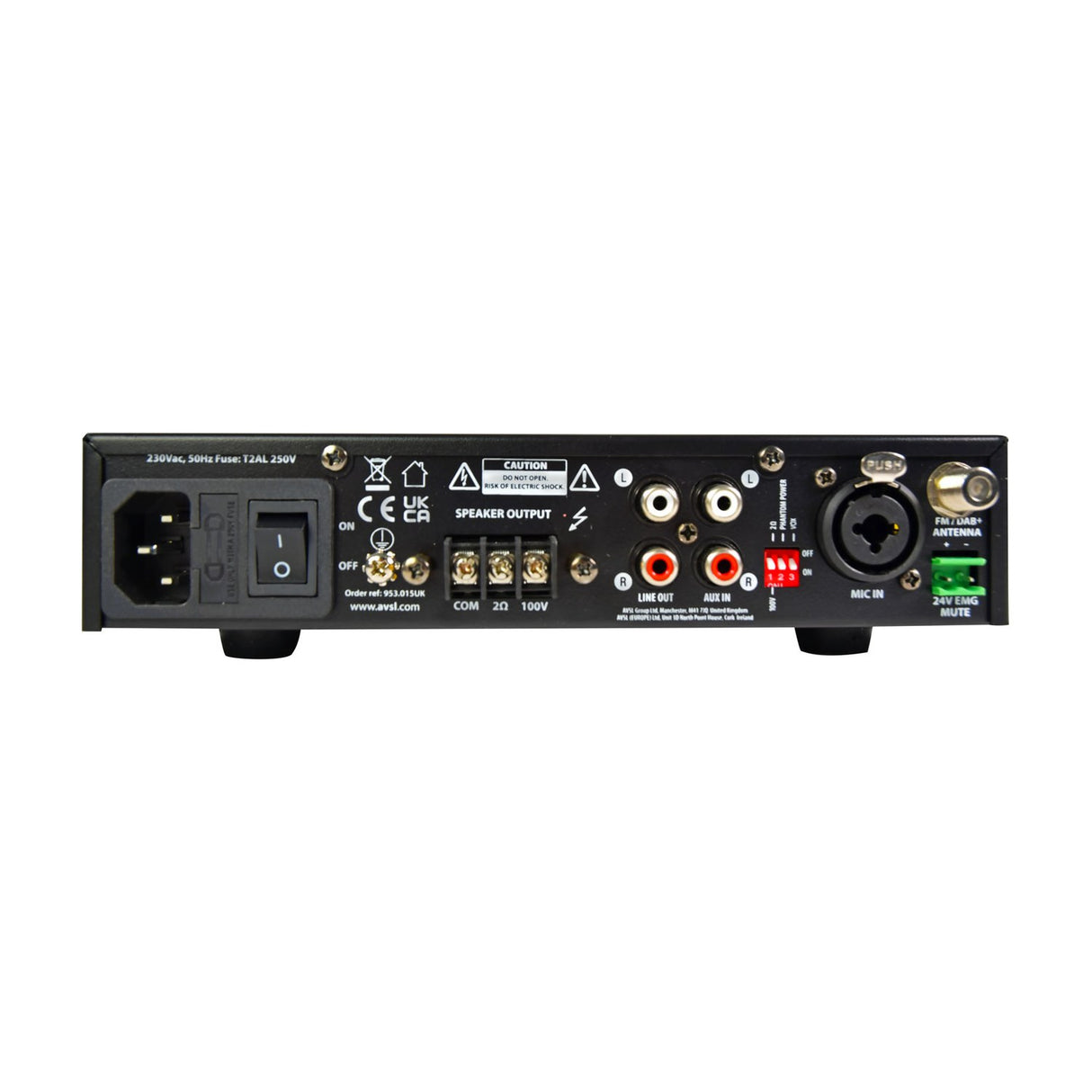 Adastra UX240 Compact 100V Mixer-Amplifier 240W