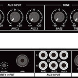 Adastra ML432 4-Mic 1U Rack Mixer