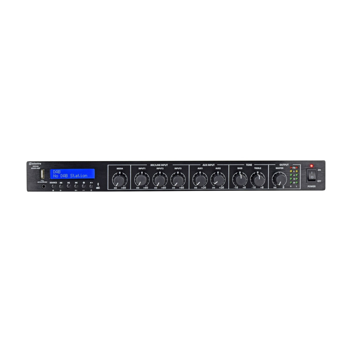 Adastra MM240 Mixer Amplifier 2 x 120W with DAB+ & Bluetooth