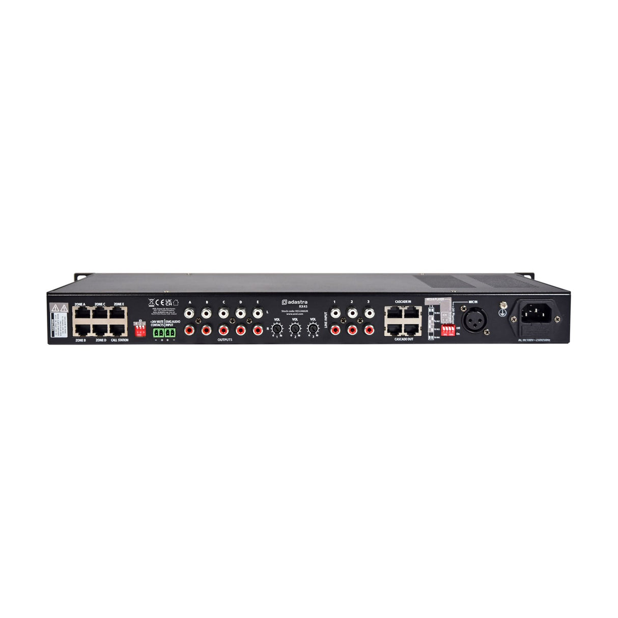 Adastra RX45 Multi-Zone Audio Matrix Unit
