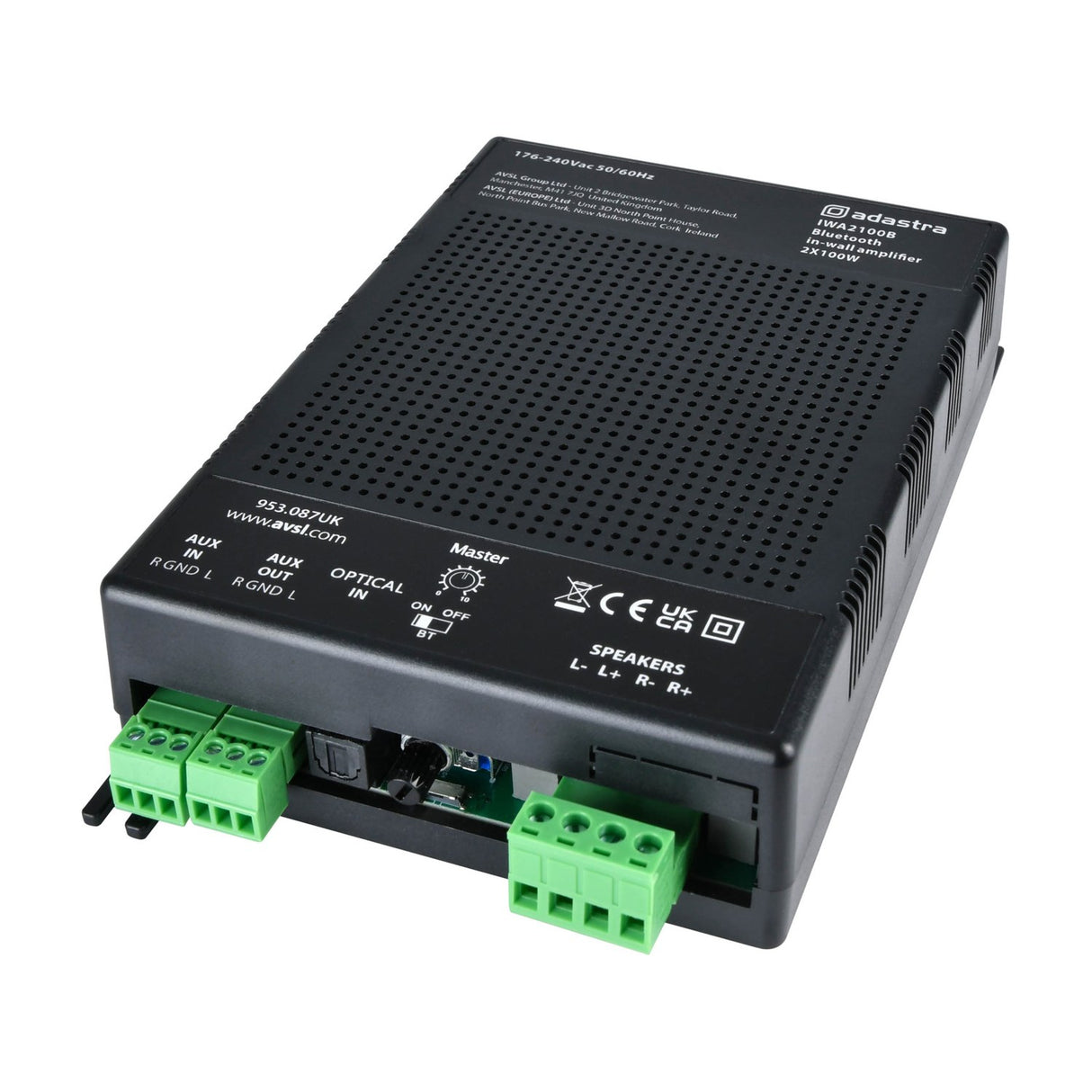 Adastra IWA2100B In-Wall Bluetooth Amplifier 2 x 100W