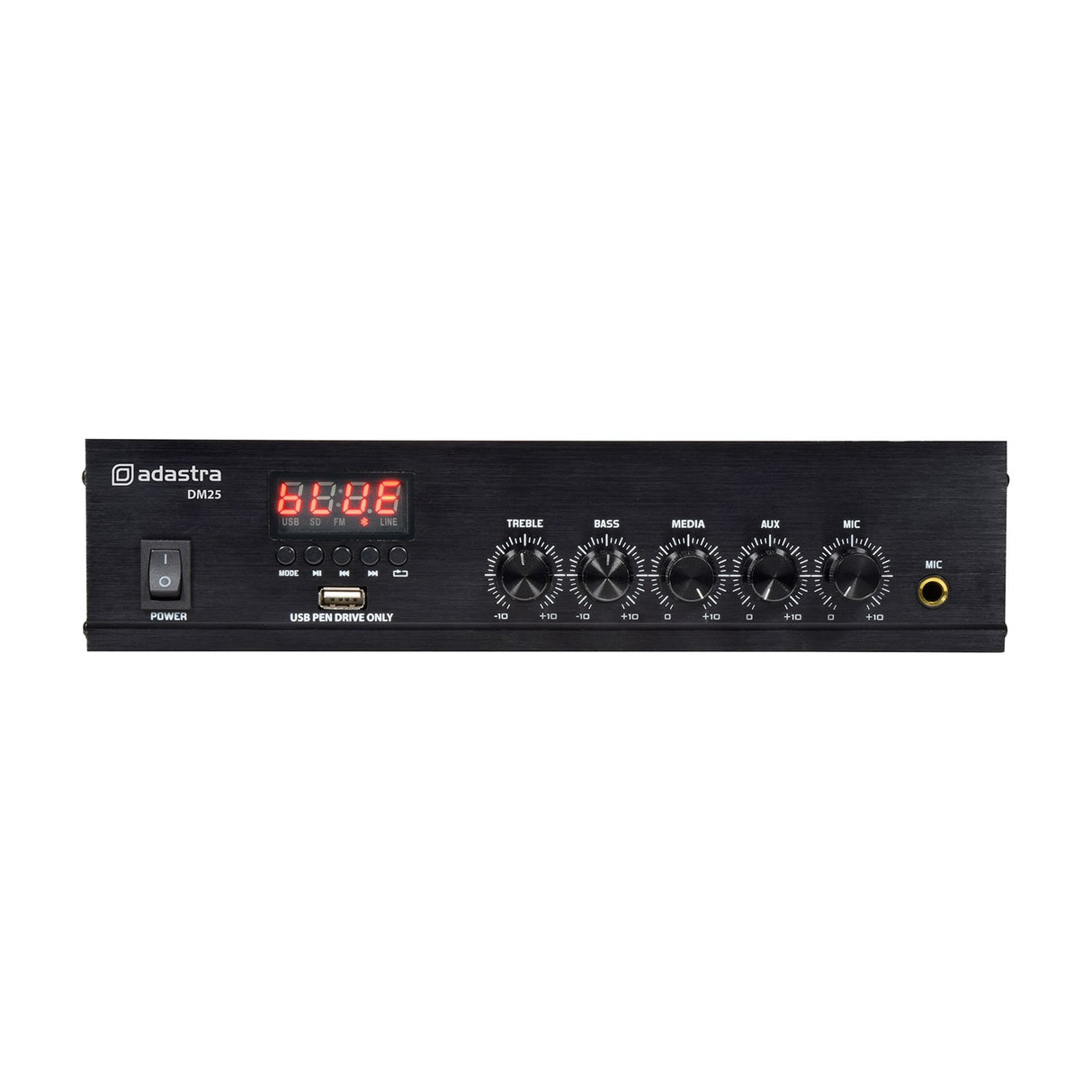 Adastra DM25 100V Mixer-Amp with USB/FM & Bluetooth