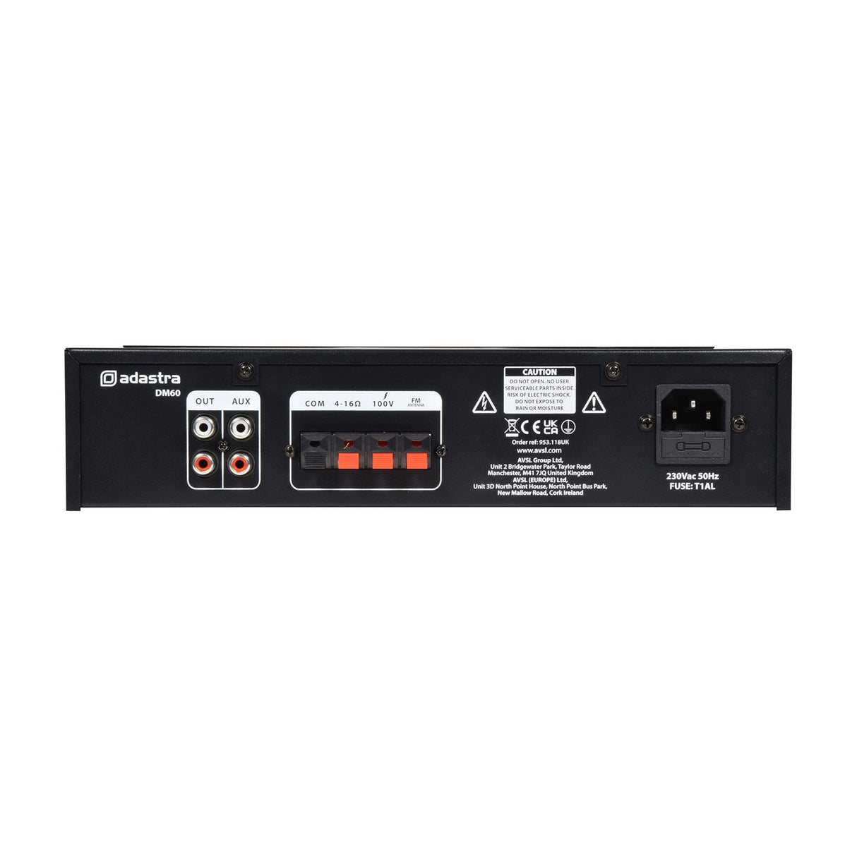 Adastra DM60 100V Bluetooth USB/FM Mixer-Amp 60W