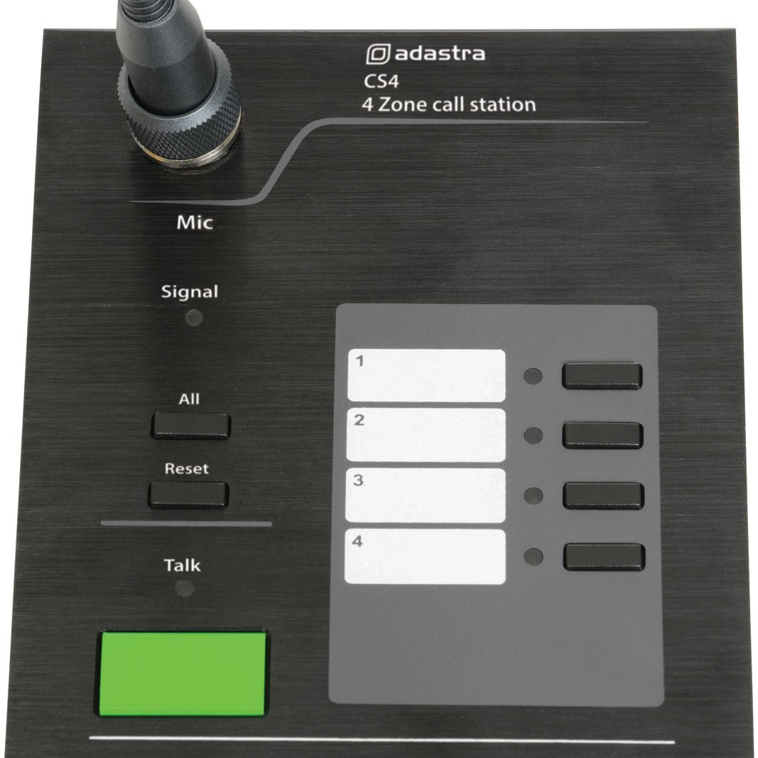 Adastra CS4 4-Zone Paging Call Station for RM244V
