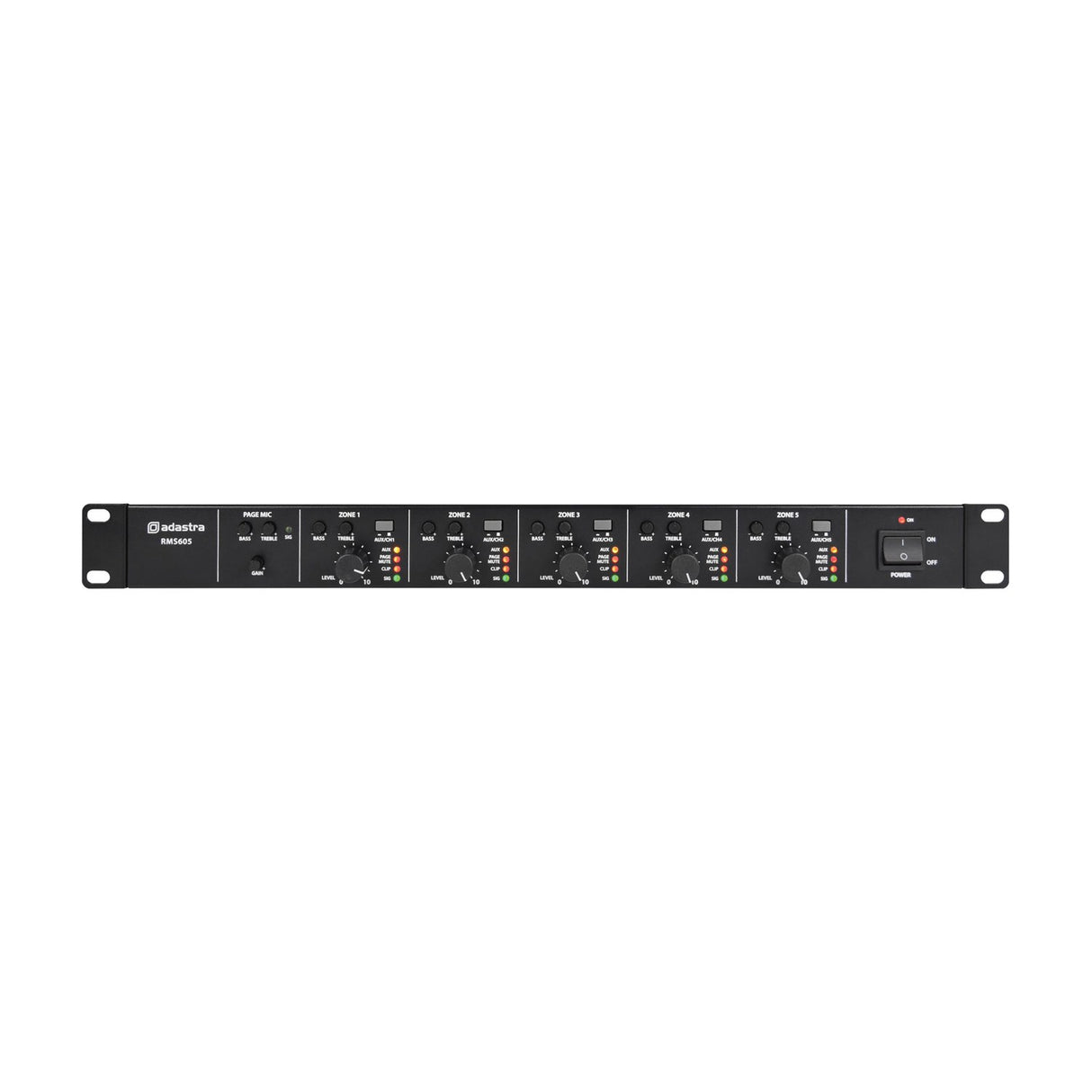 Adastra RMS605 5 x 60W Multi-Zone 100V PA Amplifier