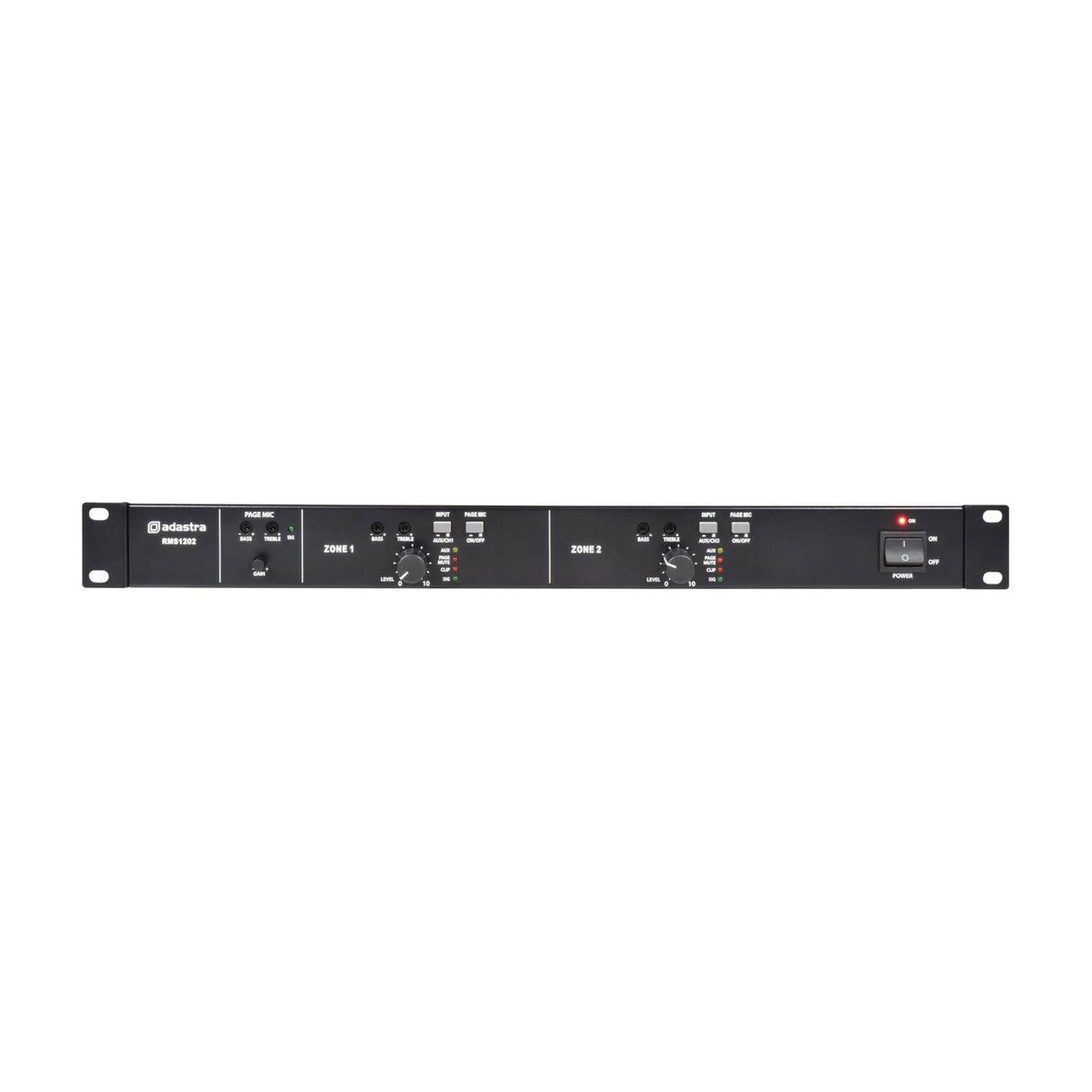Adastra RMS1202 Multi Zone 100V PA Amplifier 2 x 120W