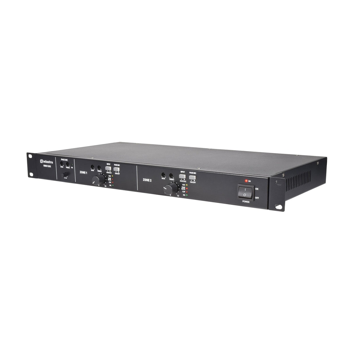 Adastra RMS1202 Multi Zone 100V PA Amplifier 2 x 120W