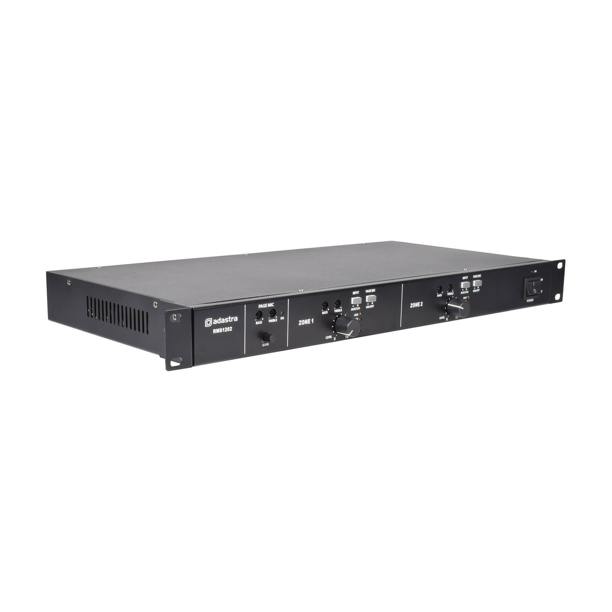 Adastra RMS1202 Multi Zone 100V PA Amplifier 2 x 120W