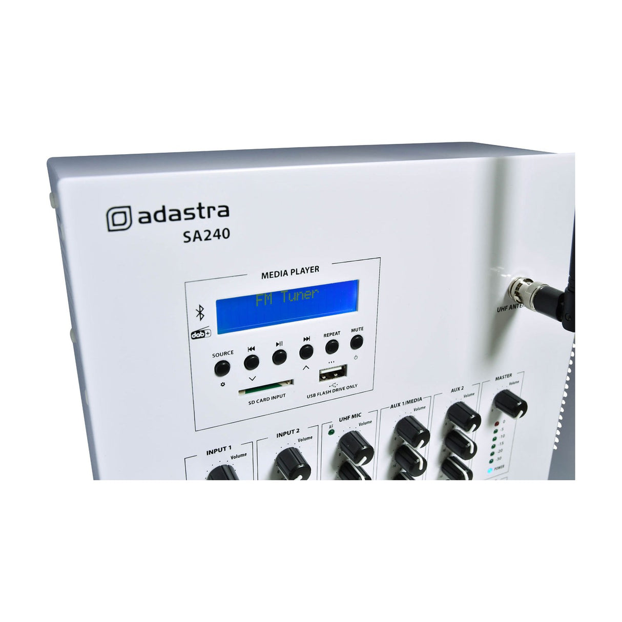 Adastra SA240 100V Secure Wall PA Amplifier with UHF Mic