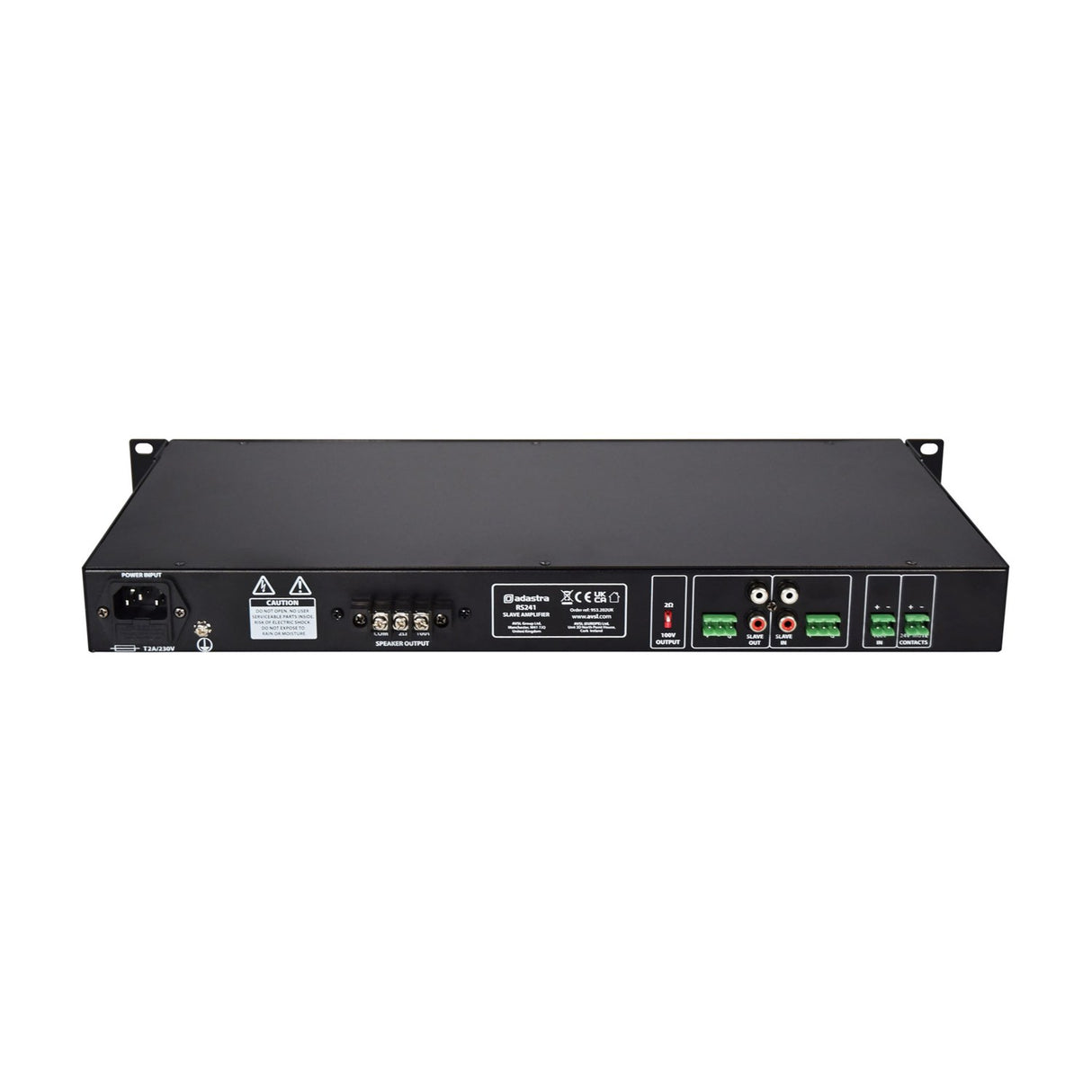 Adastra RS241 100V Line Class-D Slave Amplifier