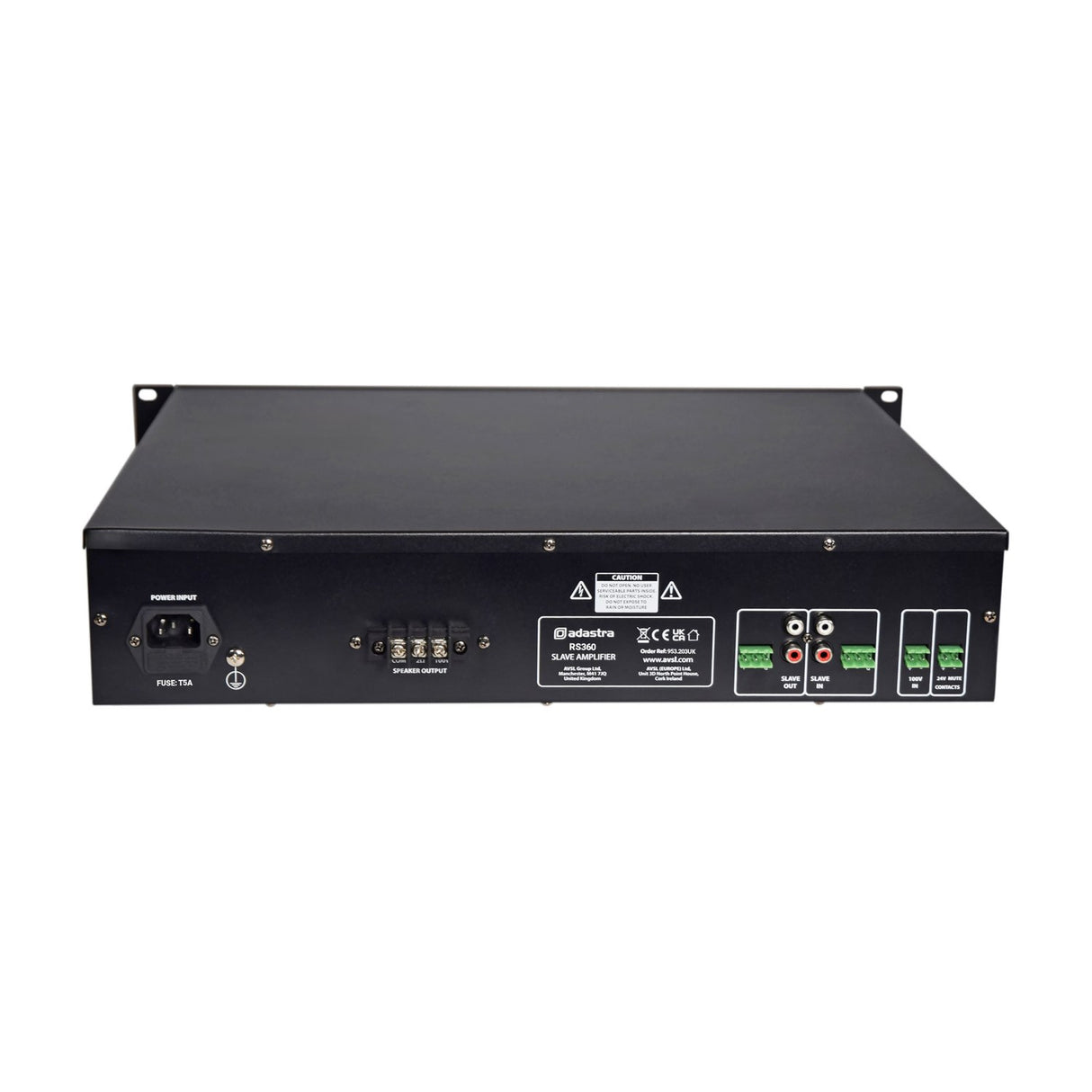 Adastra RS360 100V Line Class-D Slave Amplifier