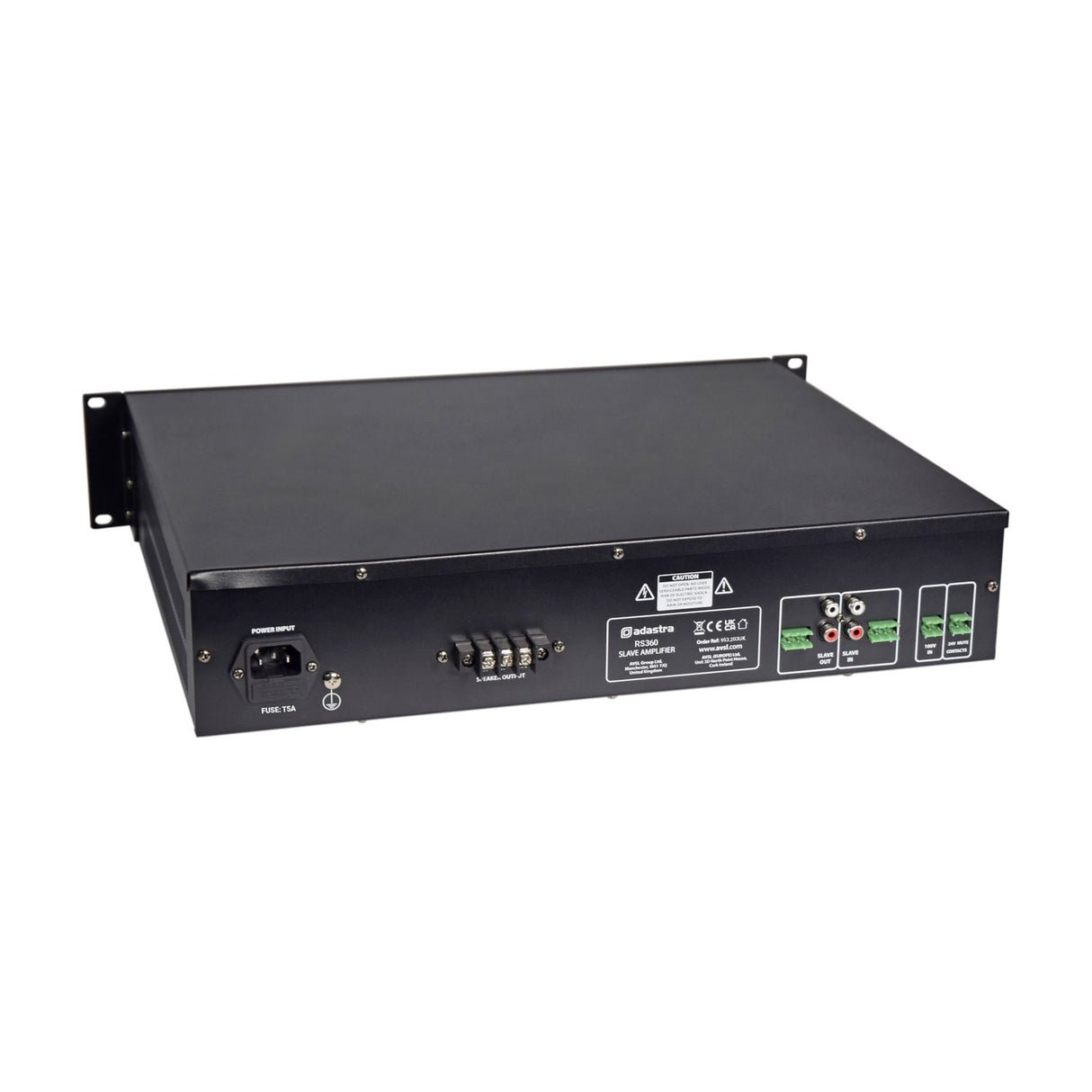 Adastra RS360 100V Line Class-D Slave Amplifier