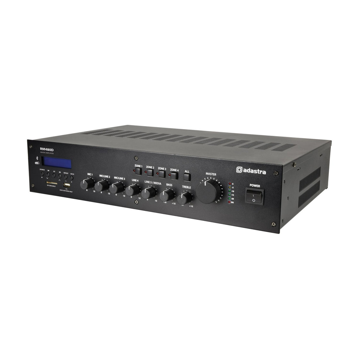 Adastra RM480D 100V Mixer-Amplifier with DAB+ & Bluetooth